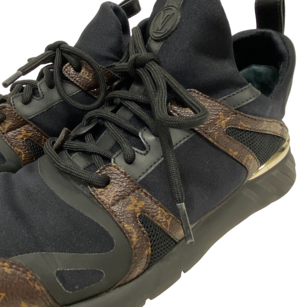 LOUIS VUITTON sneakers leather black Monogram After Game Line Mesh Women 36 1/2 Used | AlmaBagz - Image 4