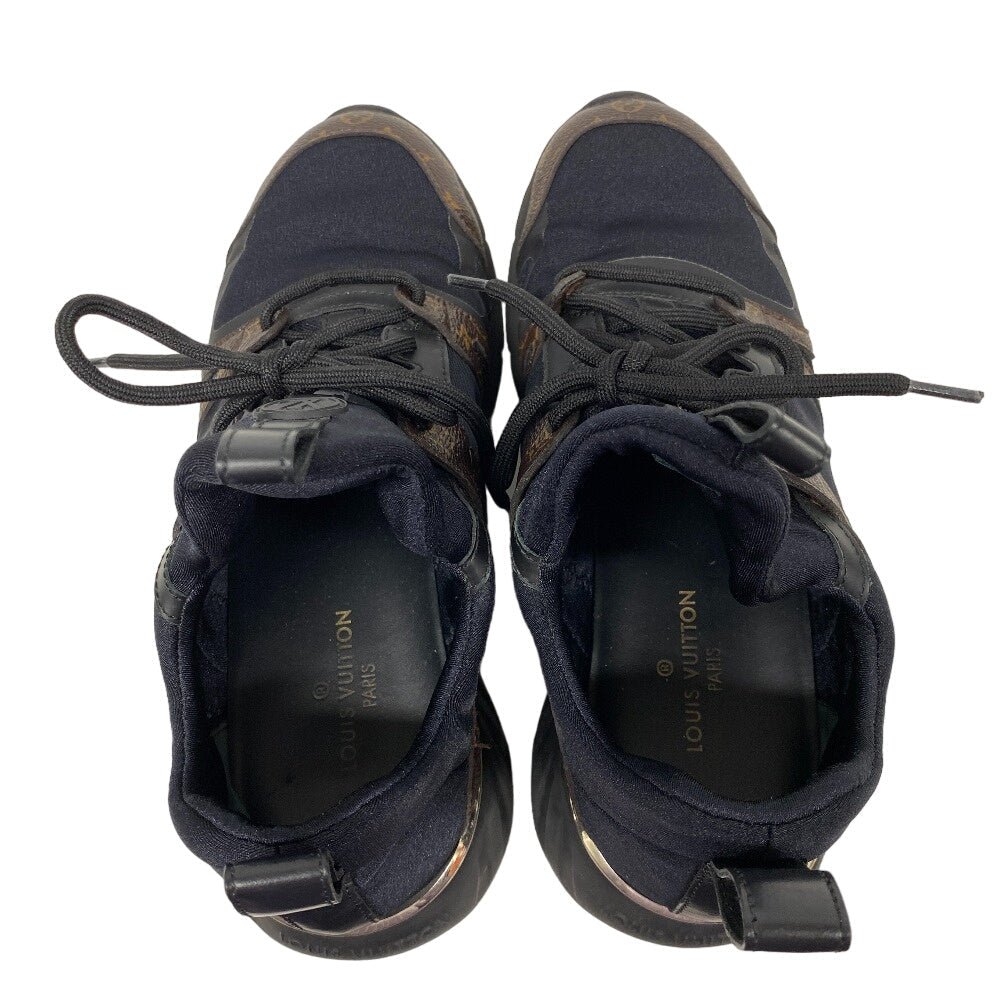 LOUIS VUITTON sneakers leather black Monogram After Game Line Mesh Women 36 1/2 Used | AlmaBagz - Image 8