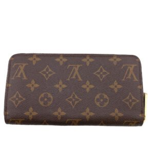 LOUIS VUITTON Long Wallet Purse M42616 leather Brown Zip Around Monogram Zippy wallet Women Used | AlmaBagz