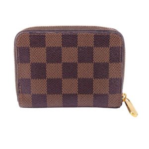 LOUIS VUITTON Coin case N60492 leather Brown Damier Zip around purse | AlmaBagz