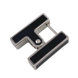 HERMES Pierce metal black Single earrings H logo Women(Unisex) Used | AlmaBagz