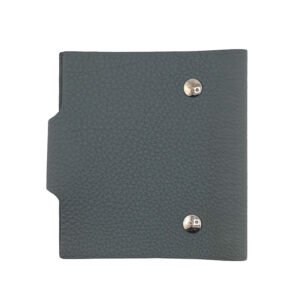 HERMES Notebook cover Taurillon Clemence gray Uris mini | AlmaBagz