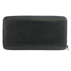 LOUIS VUITTON Long Wallet Purse M62622 leather black LV Logo Zippy Lock Me | AlmaBagz