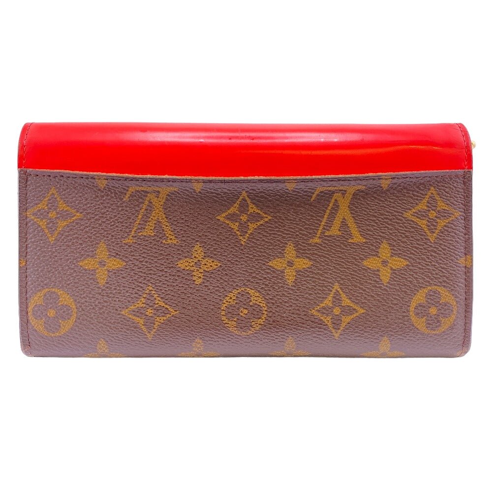 LOUIS VUITTON Long Wallet Purse M61348 leather Brown Monogram Portefeuille Sala Totem | AlmaBagz