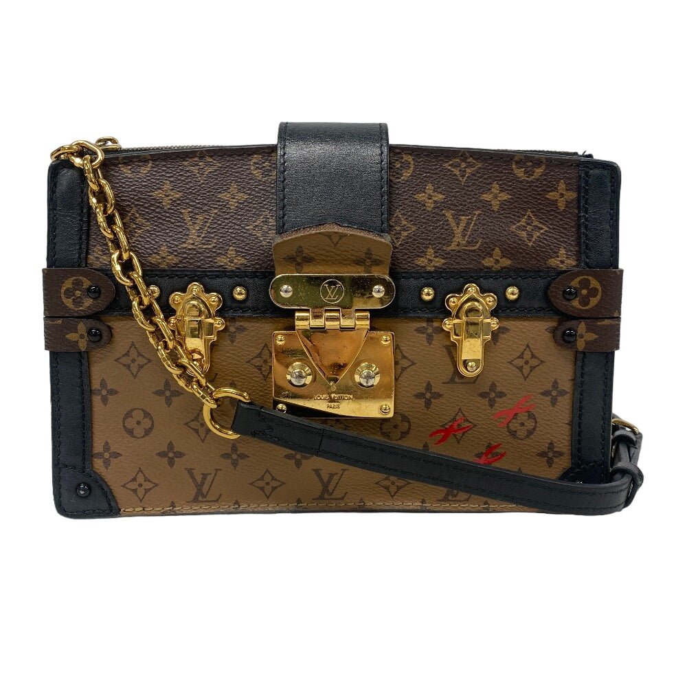 LOUIS VUITTON Shoulder Bag M43596 leather Brown Monogram reverse Soft Trunk | AlmaBagz - Image 11