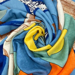 HERMES scarf Silk, Cashmere beige Cashmere x silk Caregean | AlmaBagz
