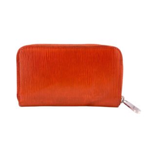 LOUIS VUITTON Long Wallet Purse leather Orange Epi Zippy Compact | AlmaBagz