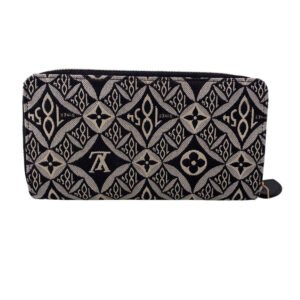 LOUIS VUITTON Long Wallet Purse M80324 canvas black Since1854 Zippy wallet | AlmaBagz