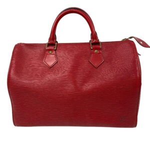 LOUIS VUITTON Boston Duffel bag M43007 leather Castilian red Epi Speedy 30 | AlmaBagz