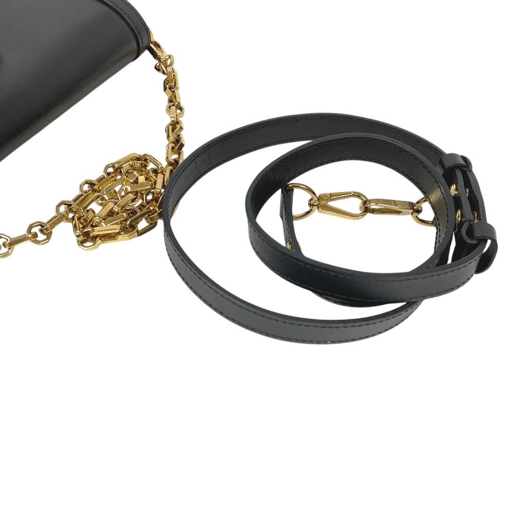 LOUIS VUITTON Shoulder Bag M55821 leather black LV Lock Dauphine MM | AlmaBagz - Image 4