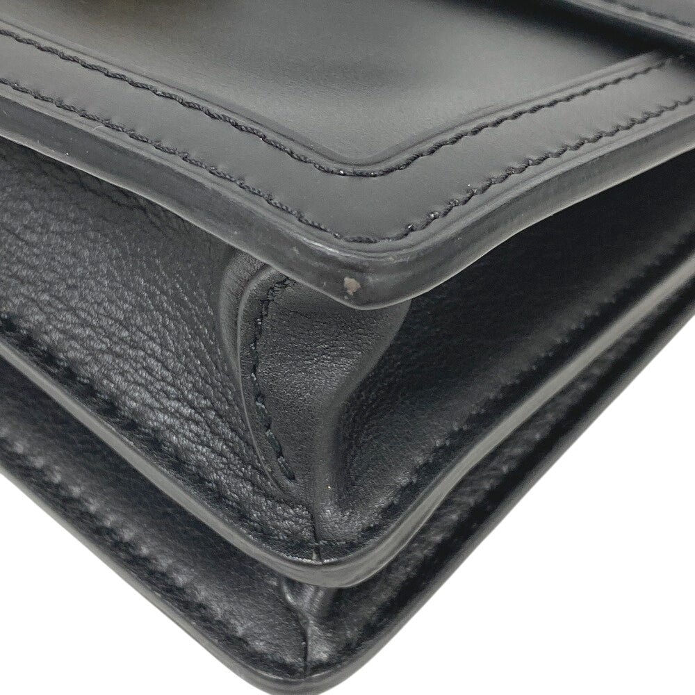 LOUIS VUITTON Shoulder Bag M55821 leather black LV Lock Dauphine MM | AlmaBagz - Image 5