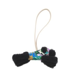 HERMES charm Anjou Milo, Mouton black | AlmaBagz