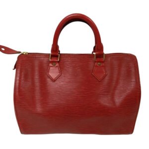LOUIS VUITTON Boston Duffel bag M43007 leather Castilian red Epi Speedy 30 | AlmaBagz