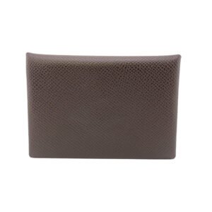 HERMES Coin case Epsom Brown Calvi duo | AlmaBagz