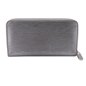 LOUIS VUITTON Long Wallet Purse M82794 leather Silver Epi Zippy wallet | AlmaBagz