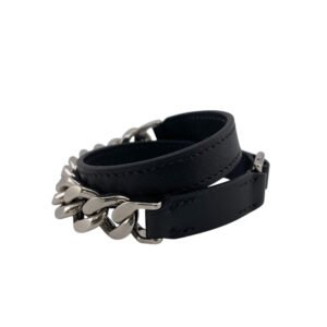HERMES bracelet Leather, Metal black Camden | AlmaBagz
