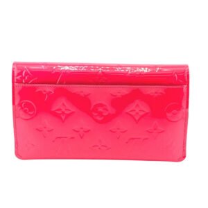 LOUIS VUITTON Long Wallet Purse M61689 Monogram Vernis Red Vernis Portefeuille Jeanne | AlmaBagz