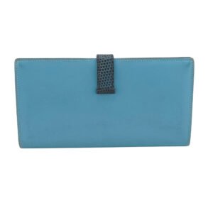 HERMES Long Wallet Purse Epsom green Votaderact Beansufla | AlmaBagz