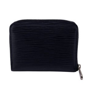 LOUIS VUITTON Coin case M60152 leather Noir Epi Zip around purse | AlmaBagz