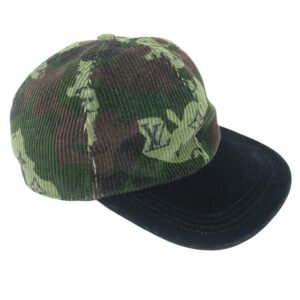 LOUIS VUITTON Other hats MP2724 Cotton denim, corduroy black Monogram Easy fit 60 | AlmaBagz