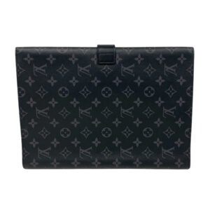 LOUIS VUITTON Briefcase GI0273 leather black Monogram Eclipse Portodocument Frank GM | AlmaBagz