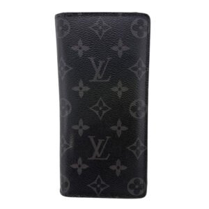 LOUIS VUITTON Bifold Wallet M61697 Monogram Eclipse black Monogram Eclipse Portefeuille Brazza | AlmaBagz