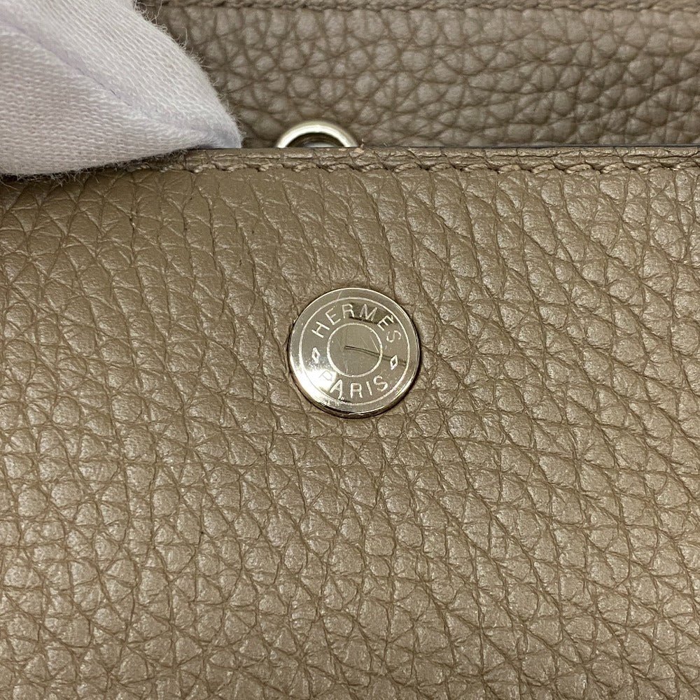 HERMES Handbag Taurillon Clemence, Leather Etope sack velo | AlmaBagz - Image 11