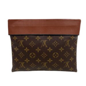 LOUIS VUITTON Pochette M64035 Monogram, Leather Brown Monogram Pochette Tuileries | AlmaBagz