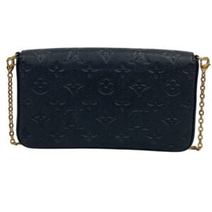 LOUIS VUITTON Pochette M82477 leather Noir Monogram Ann Platt Pochette Felice Women Used | AlmaBagz