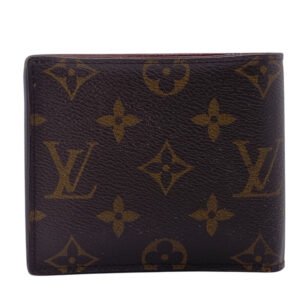 LOUIS VUITTON Bifold Wallet M62288 leather Brown Compact wallet Monogram Portefeuille Marco NM mens Used | AlmaBagz