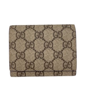 GUCCI Tri-fold wallet 769225 PVC, Leather beige GG Supreme GG Details(Unisex) Used | AlmaBagz