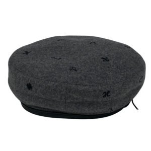 HERMES beret cashmere gray Charbon Saint Honoré 58 | AlmaBagz