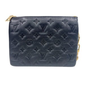 LOUIS VUITTON Handbag M21259 leather black Monogram emboss Kussan BB Chain(Unisex) Used | AlmaBagz