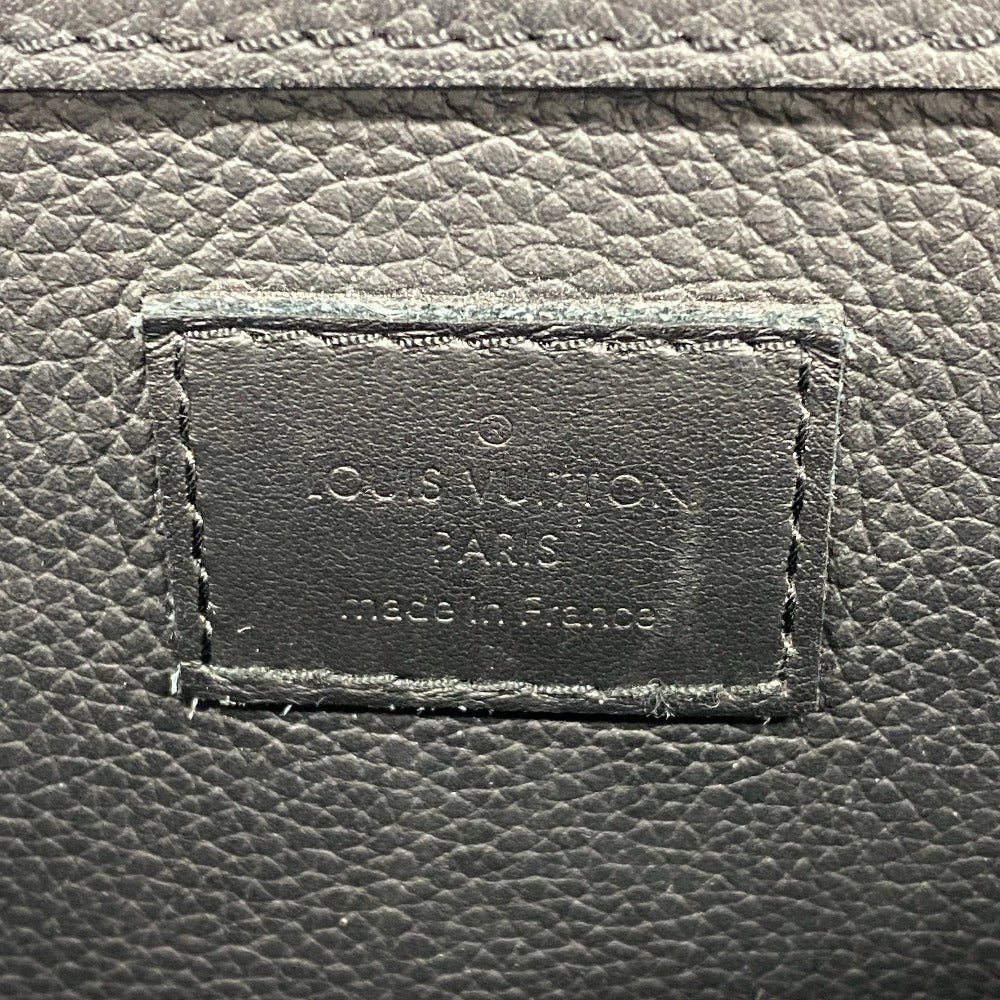 LOUIS VUITTON Shoulder Bag M57081 Grain Calfskin Leather black LV Aerogram takeoff sling mens Used | AlmaBagz - Image 10