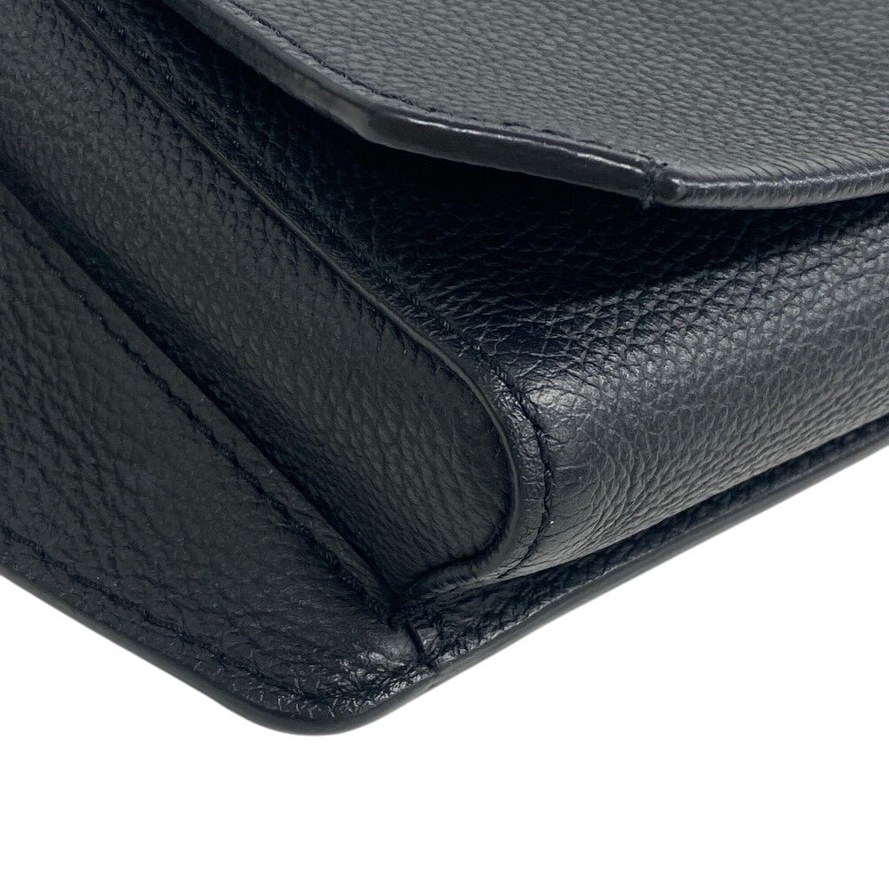 LOUIS VUITTON Shoulder Bag M57081 Grain Calfskin Leather black LV Aerogram takeoff sling mens Used | AlmaBagz - Image 5