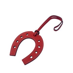 HERMES charm leather Red Paddock schbar | AlmaBagz