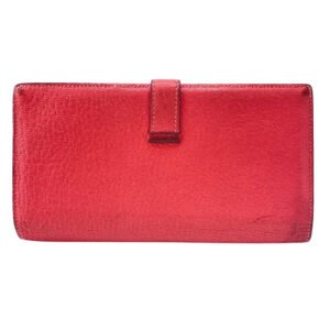 HERMES Long Wallet Purse Chevre Misol pink Beansufla Women Used | AlmaBagz