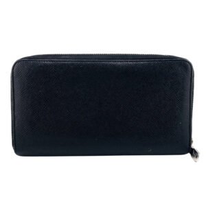 LOUIS VUITTON Long Wallet Purse M30056 leather black Taiga Zippy Organizer | AlmaBagz