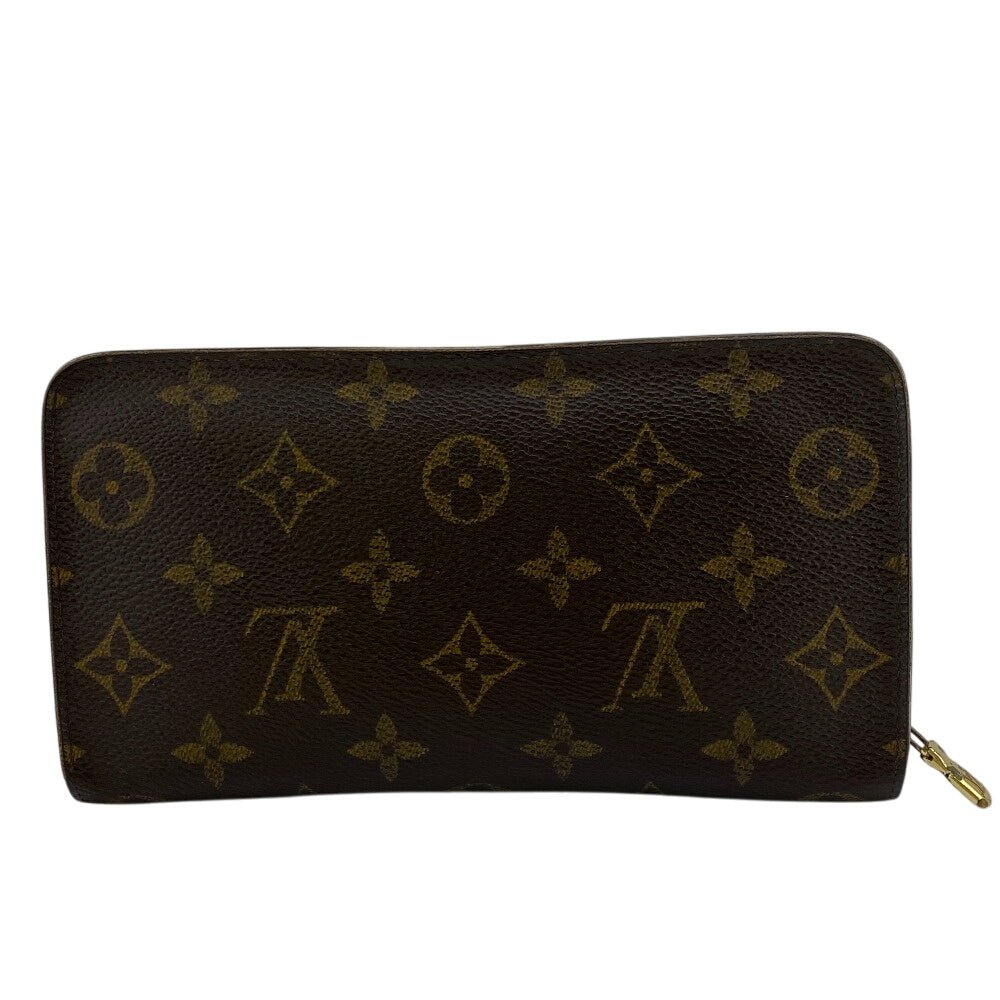 LOUIS VUITTON Long Wallet Purse M61727 leather Brown Monogram Porto Monezup(Unisex) Used | AlmaBagz