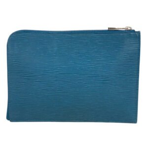 LOUIS VUITTON Clutch bag M58842 leather turquoise blue Epi Pochette Jules PM mens Used | AlmaBagz