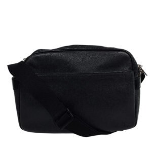 LOUIS VUITTON Shoulder Bag M30152 leather black Taiga reporter mens Used | AlmaBagz