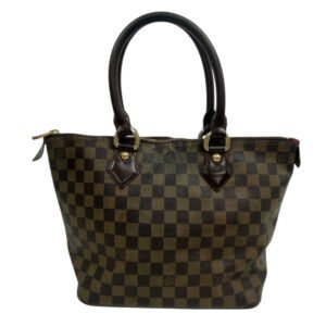 LOUIS VUITTON Handbag N51183 leather Brown Damier Saleya PM Women Used | AlmaBagz
