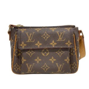 LOUIS VUITTON Shoulder Bag M51165 leather Brown Monogram Vivasite PM Women Used | AlmaBagz