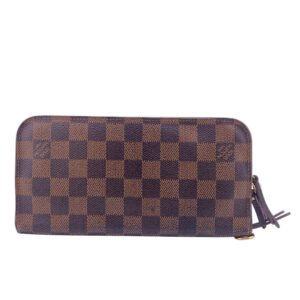 LOUIS VUITTON Long Wallet Purse N63071 leather Brown 1 Damier Unsolit Women(Unisex) Used | AlmaBagz