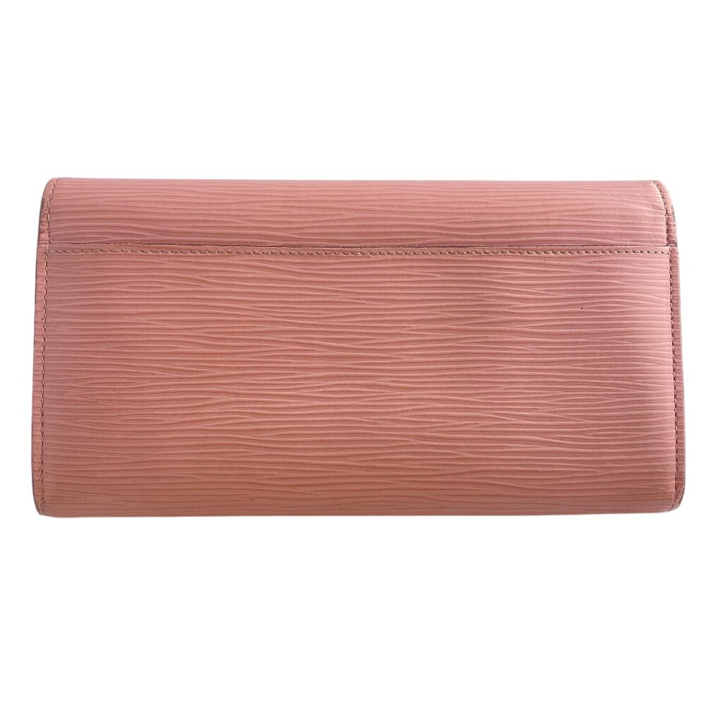LOUIS VUITTON Long Wallet Purse M61394 leather pink Portefeuille Epi Sarah Rose Ballerine Women Used | AlmaBagz