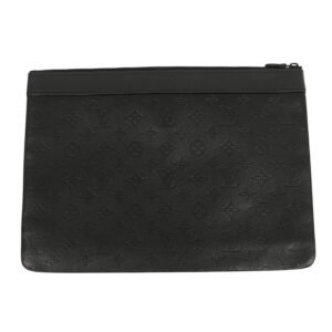 LOUIS VUITTON Clutch bag M62903 leather black Pochette Monogram shadow Discovery mens Used | AlmaBagz