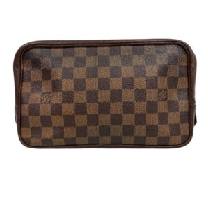 LOUIS VUITTON Clutch bag N47623 leather Brown Damier Truest wallet 25(Unisex) Used | AlmaBagz