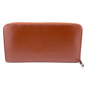 LOUIS VUITTON Long Wallet Purse M60308 leather Brown Zip Around Epi Zippy wallet mens Used | AlmaBagz