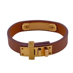 HERMES bracelet leather Brown Asdukour(Unisex) Used | AlmaBagz