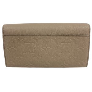 LOUIS VUITTON Long Wallet Purse M68708 leather beige Monogram Ann Platt Sara | AlmaBagz